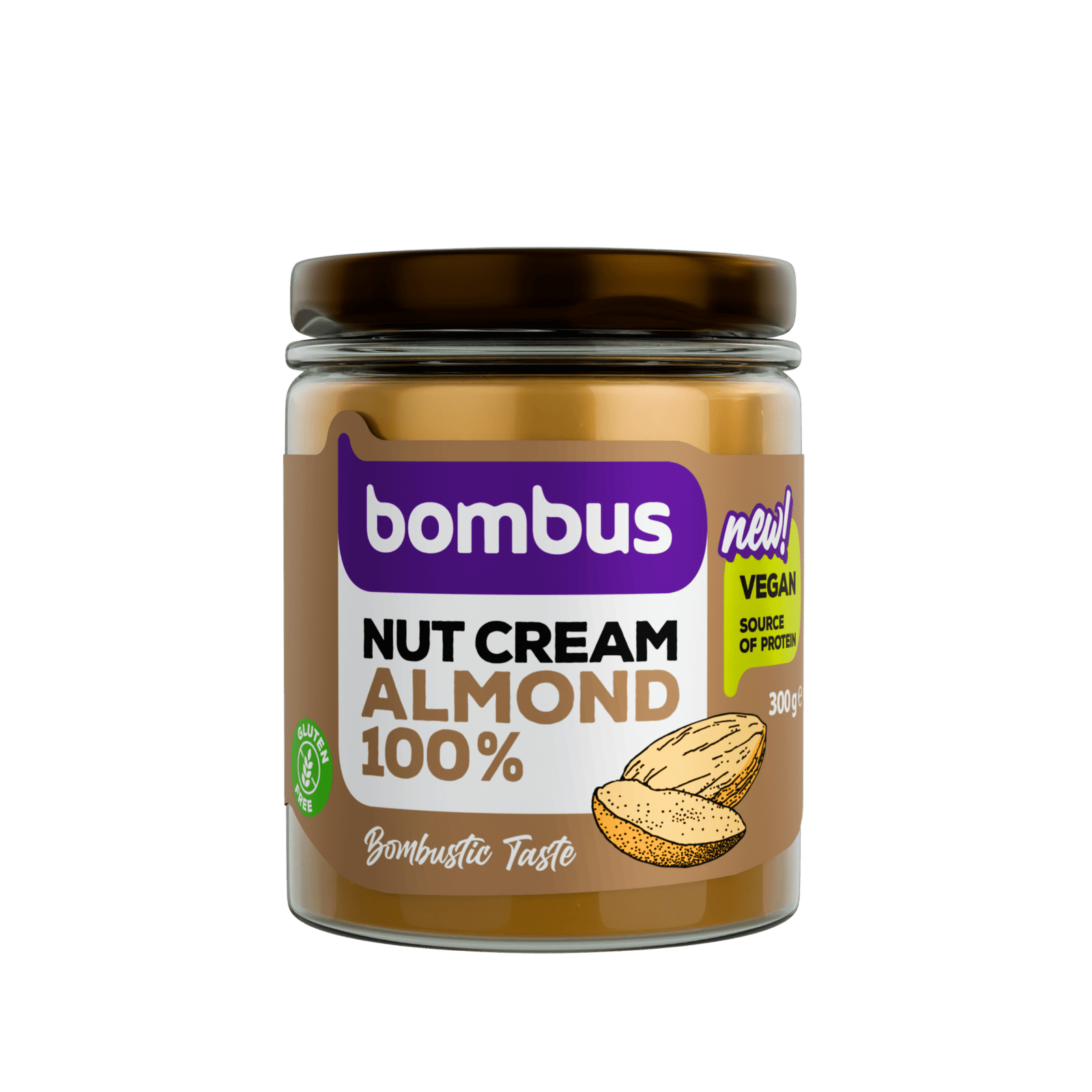 BOMBUS Nut Cream - Almond 100% 300 g