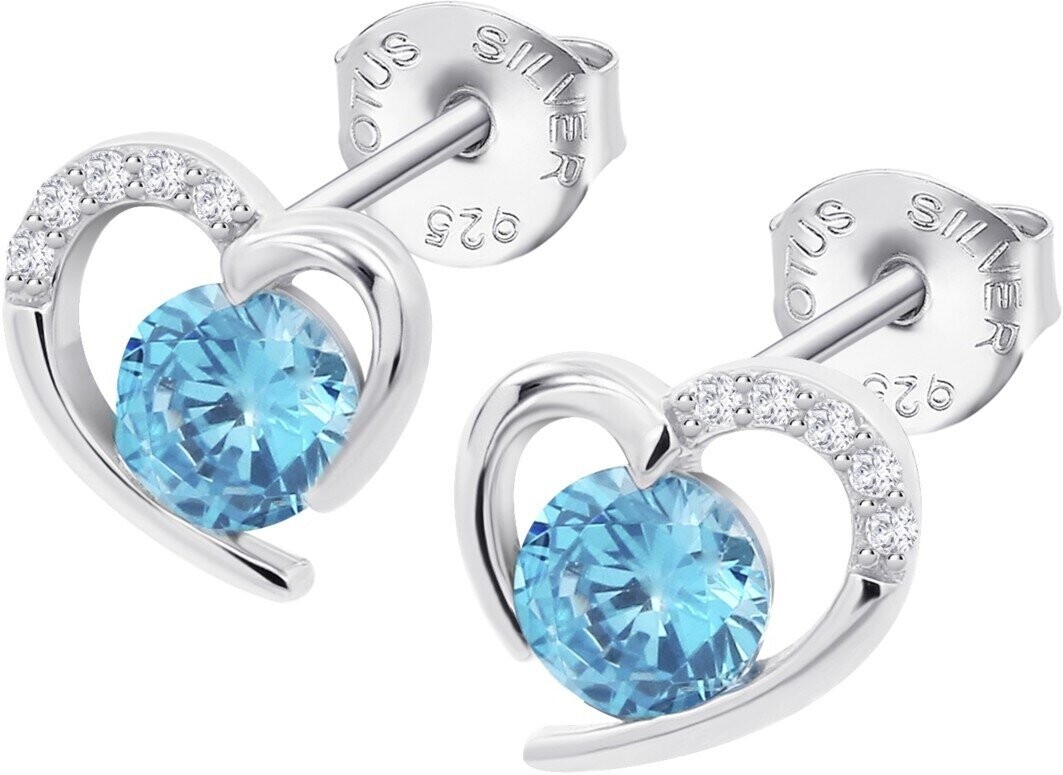 Lotus Silver Trblietavé strieborné náušnice Srdce Moments LP3106-4/3