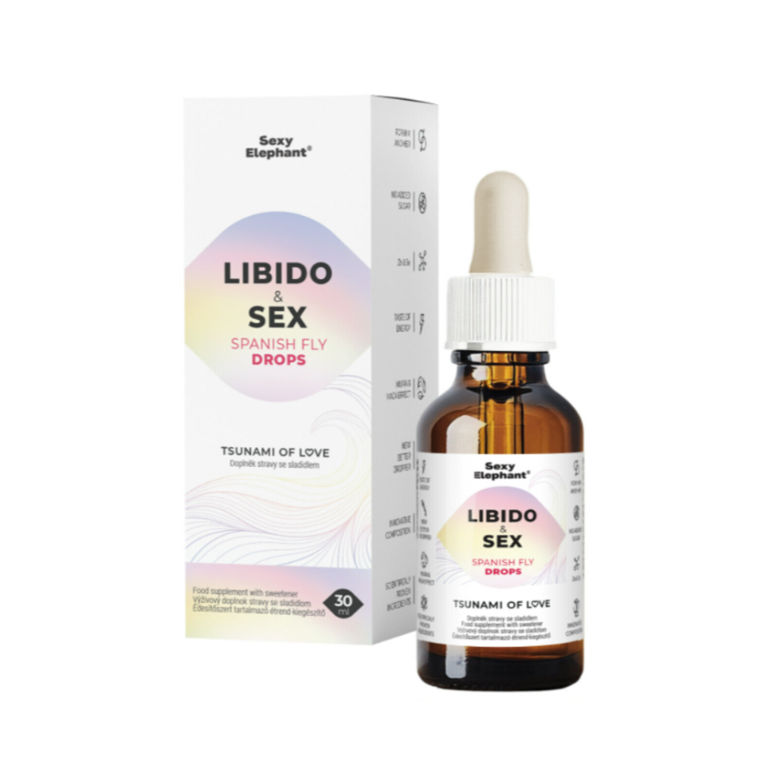 Sexy Elephant Španielske mušky Tsunami of Love 30 ml