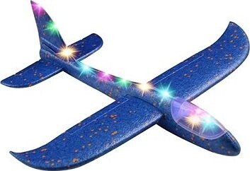 Benson Hádzacie lietadlo klzák s LED svetlami – 48 cm