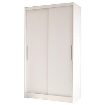 Nejlevnější nábytek - Šatní skříň s posuvnými dveřmi SILVERIO I, bílá