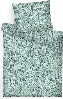 Dadka Povlečení bavlna Iluze 2 mentol 140 × 200, 70 × 90 cm