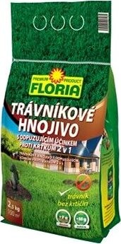 AGRO Trávnikové hnojivo – s odpudzujúcim účinkom proti krtkom FLORIA, 2,5 kg