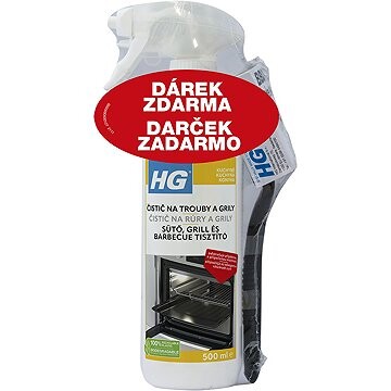 HG čistič na rúry a grily + kefa 500 ml