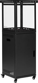 MultiGarden Terasový plynový ohřívač se skleněným krytem FPS-B-02, 13 kW, černý