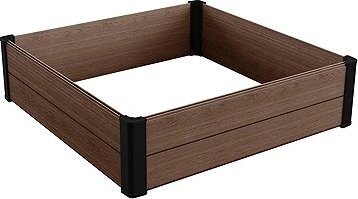 KETER, vyvýšený záhon Maple Square, drevoplast, 106 x 106 x 32 cm, hnedý