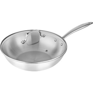 Siguro Wok Pure Delight, priemer 28 cm, s pokrievkou, prémiová nehrdzavejúca oceľ