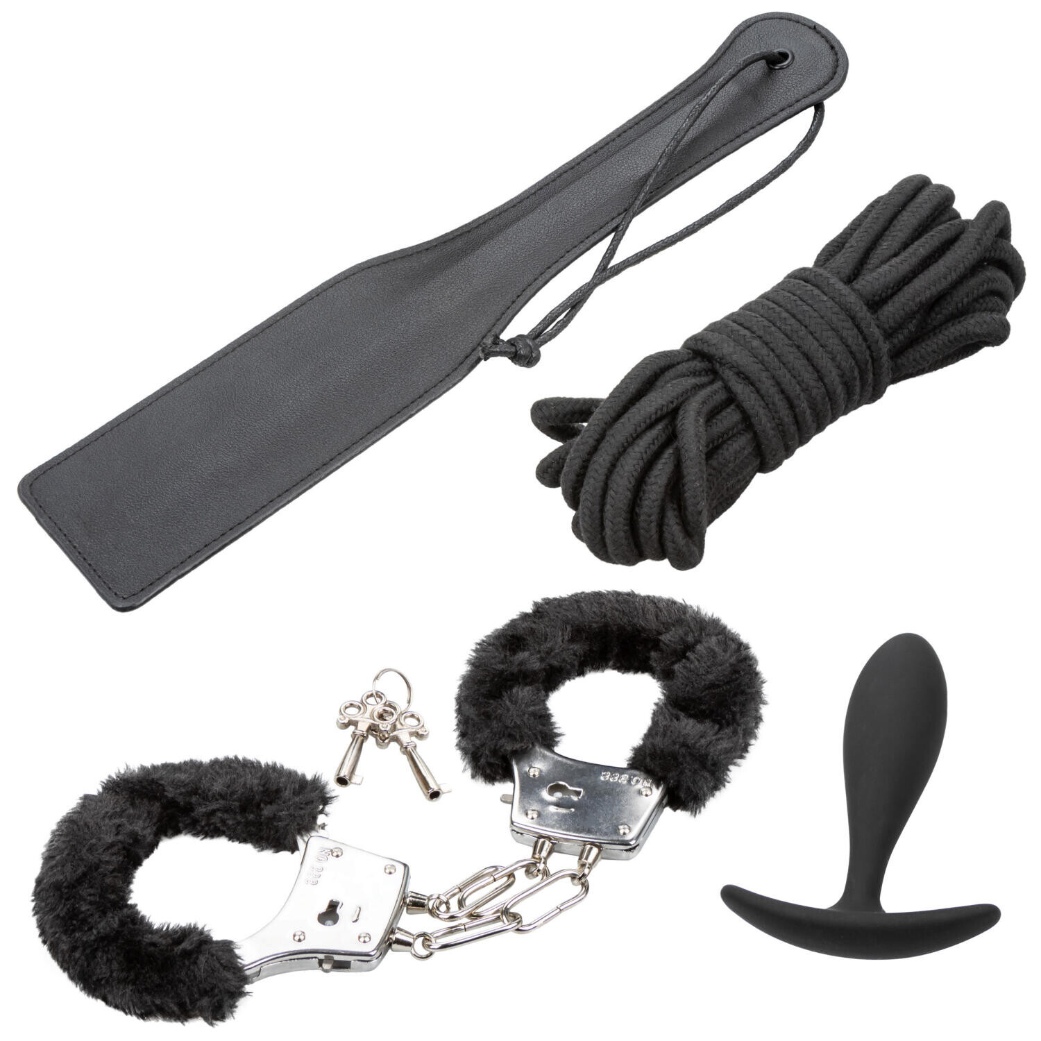 4-dielna BDSM sada erotických pomôcok Pleasure Kits BDSM