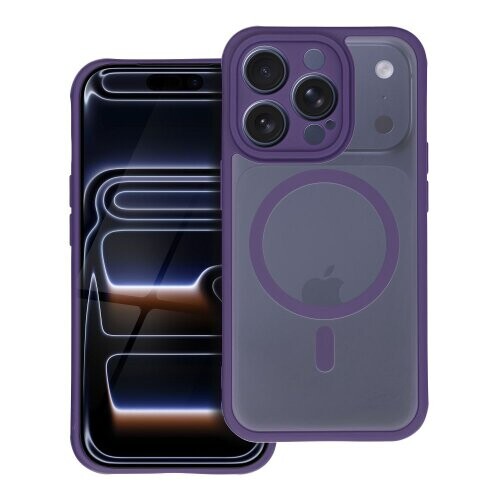 FULL MATTE MAG COVER case compatible with MagSafe for IPHONE 15 purple