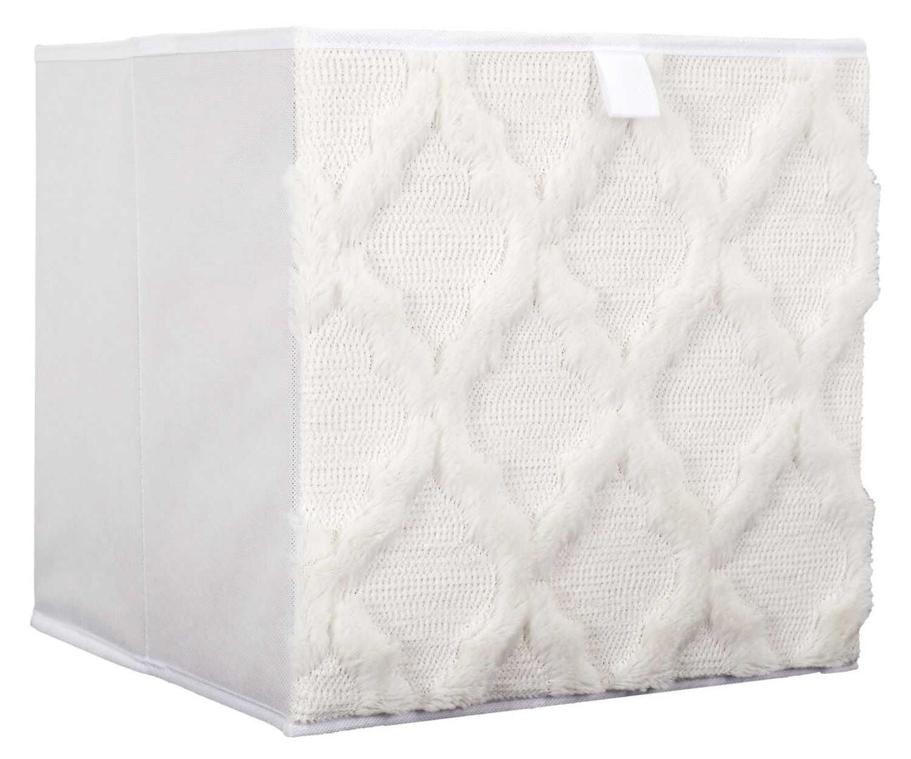 Úložný textilní box BOHO CUBE 30x30 cm bílý