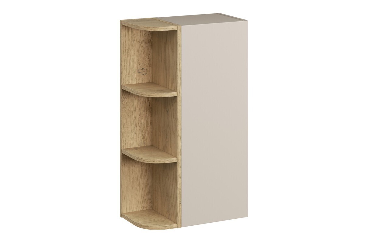 Závěsná horní koupelnová skříňka Dalia Cashmere 45 cm kašmírová/dub cremona