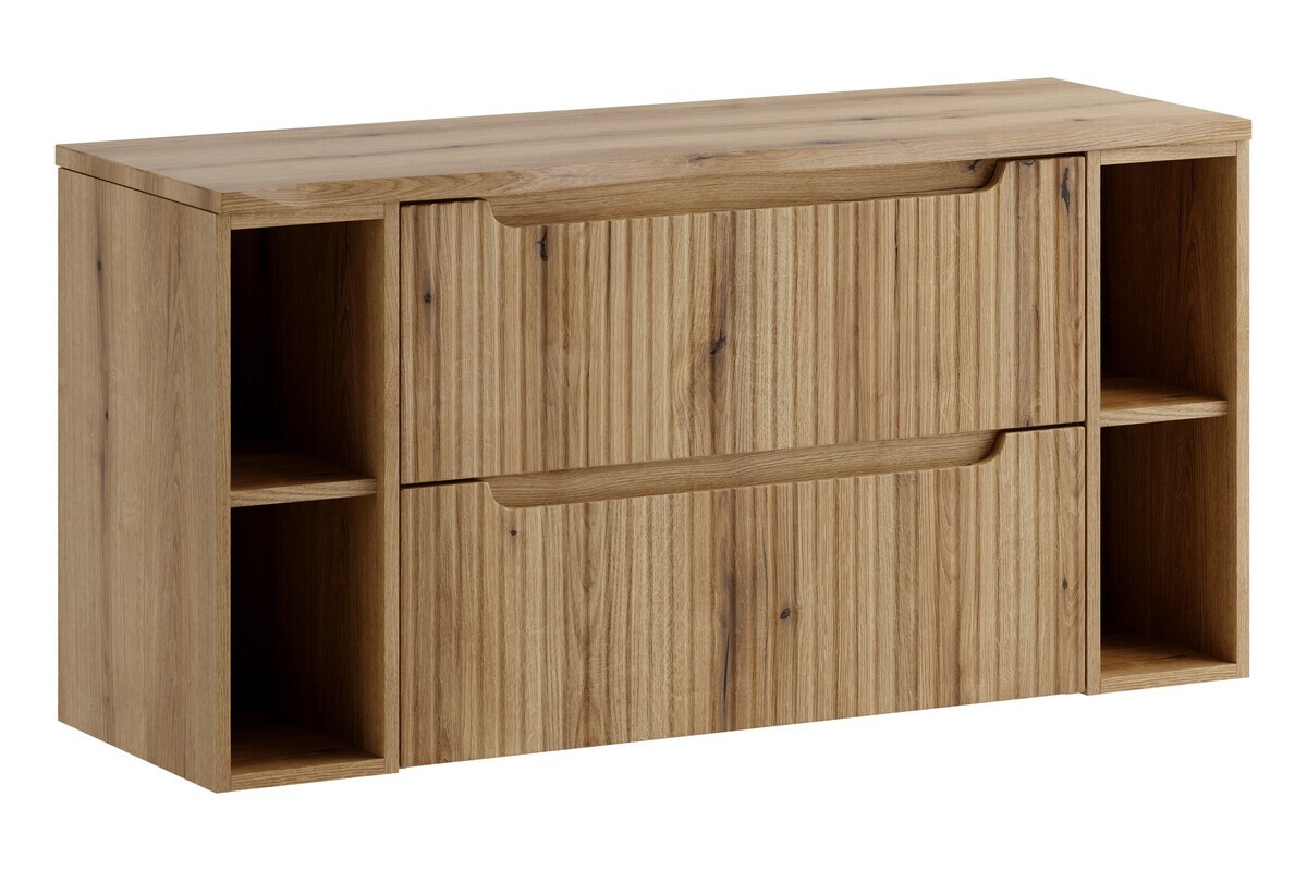 Závěsná skříňka pod umyvadlo Nova s deskou 120 cm dub coast evoke