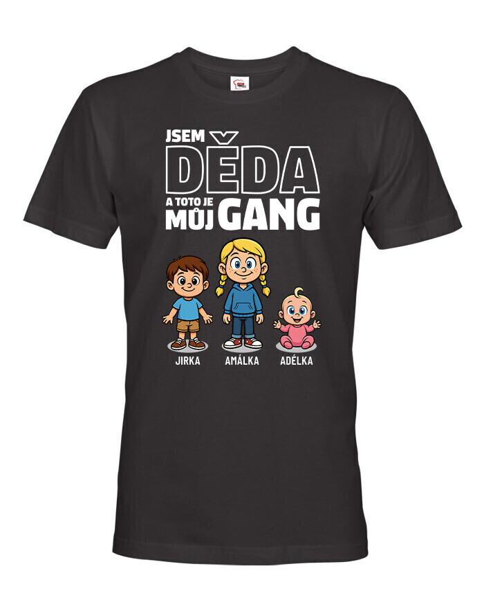 Pánské tričko pre dedko - moj gang