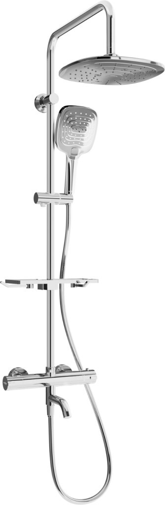 MEXEN/S - KT17 vaňový stĺp s termostatickou batériou, chróm 779001793-00