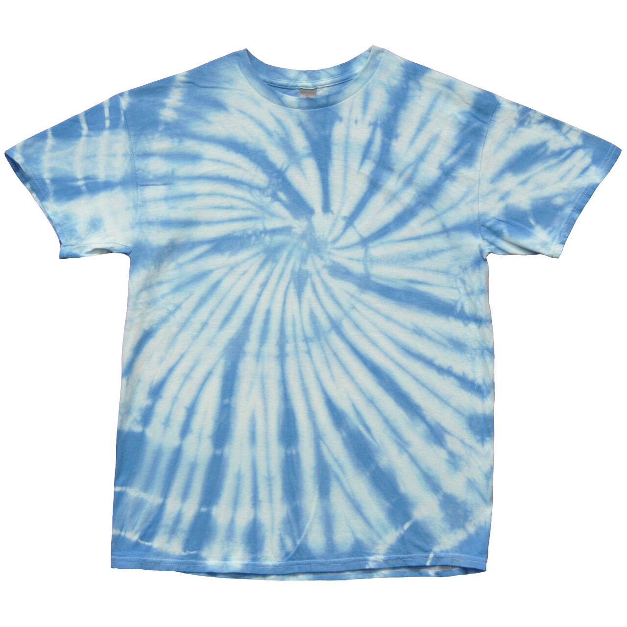 Tričko unisex The Mountain batikované Hurricane - modré-sivé,