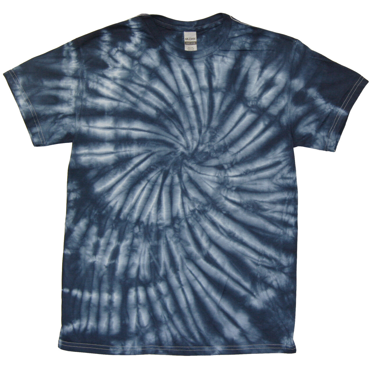 Tričko unisex The Mountain batikované Hurricane - navy-modré,