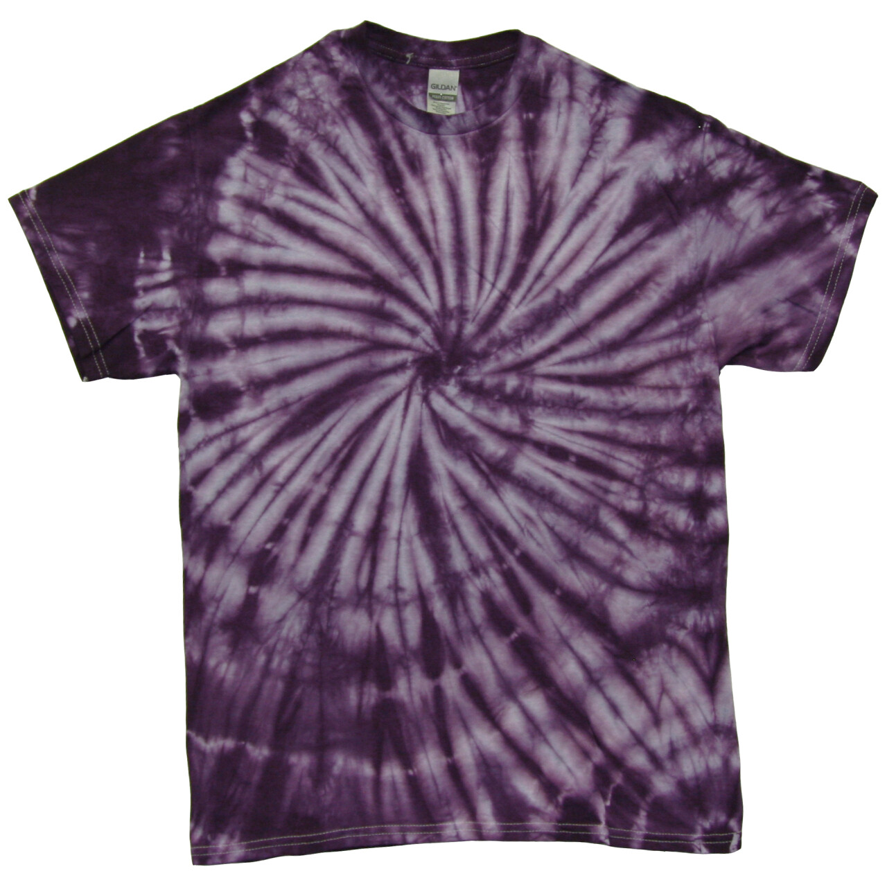 Tričko unisex The Mountain batikované Hurricane - fialové-svetlo fialové,