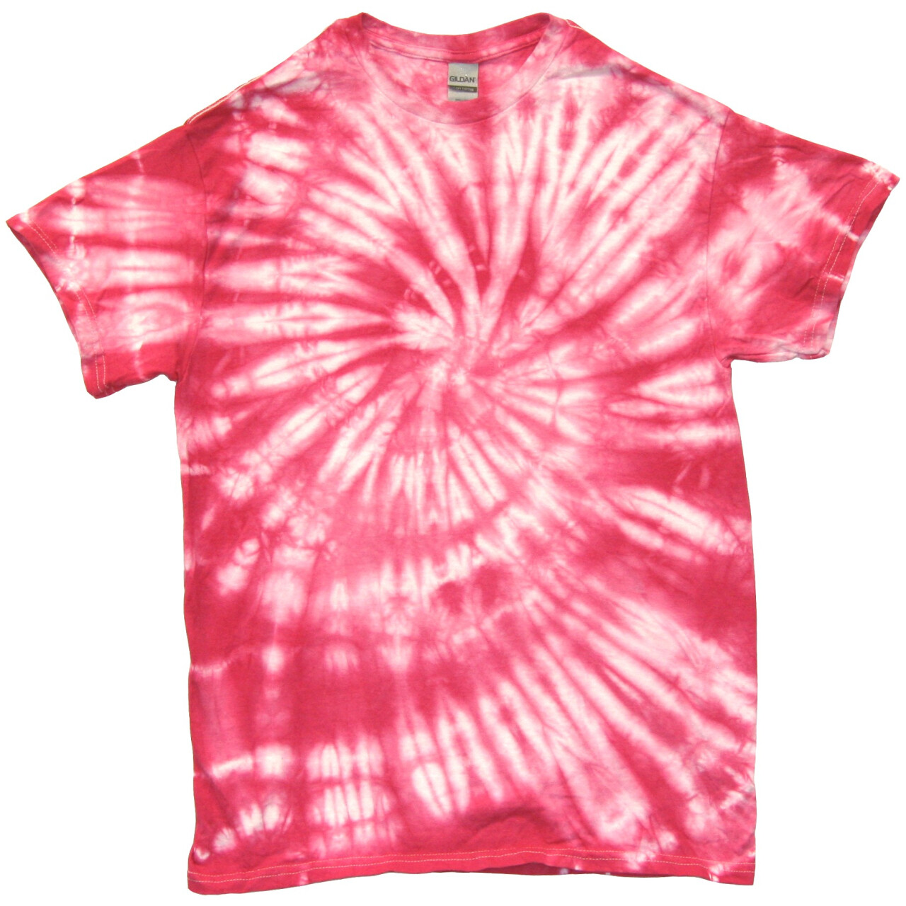 Tričko unisex The Mountain batikované Hurricane - ružové-svetlo ružové,