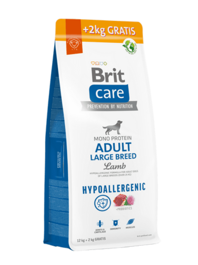 Brit Care Dog Adult Large Hypoallergenic - 12 + 2kg GRATIS
