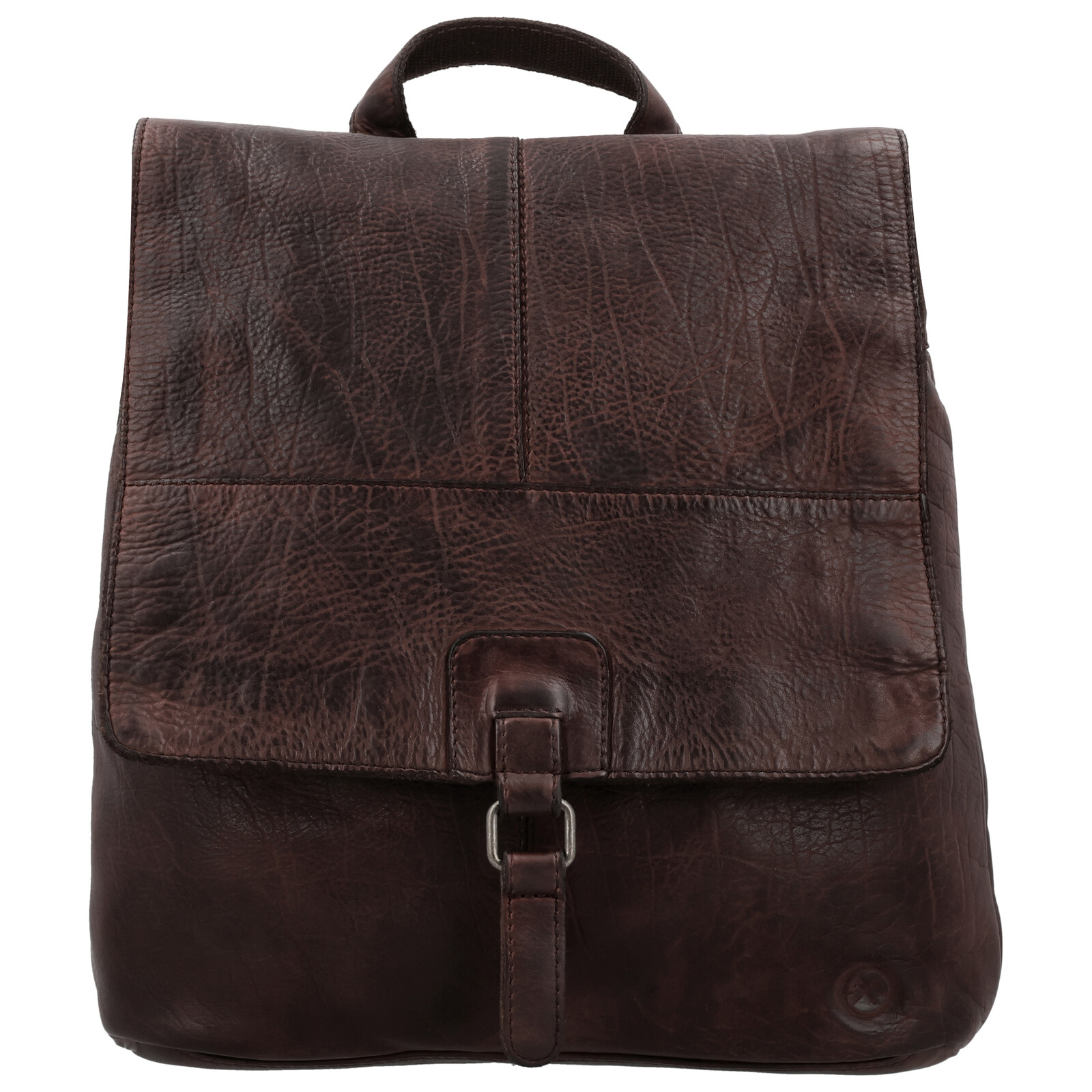 Kožený batoh Hide & Stitches Paint Rock 7,5 L - tmavohnedý