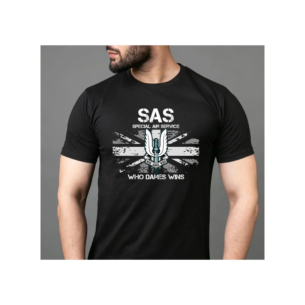 Tričko Striker SAS Special Air Service - čierne,