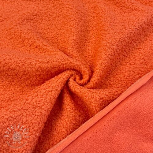 Fleece TEDDY DOUBLE SIDED tangerine