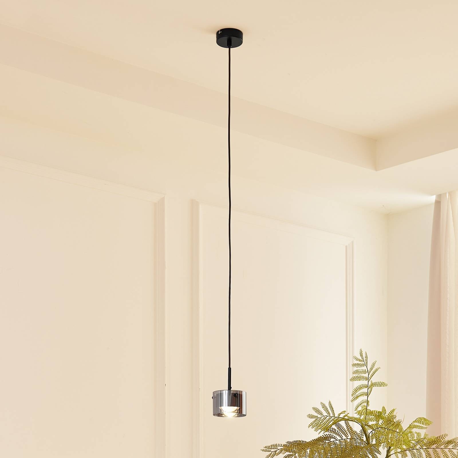 Lindby závesné svietidlo Jyla, 1-plameňové, čierne matné, GX53