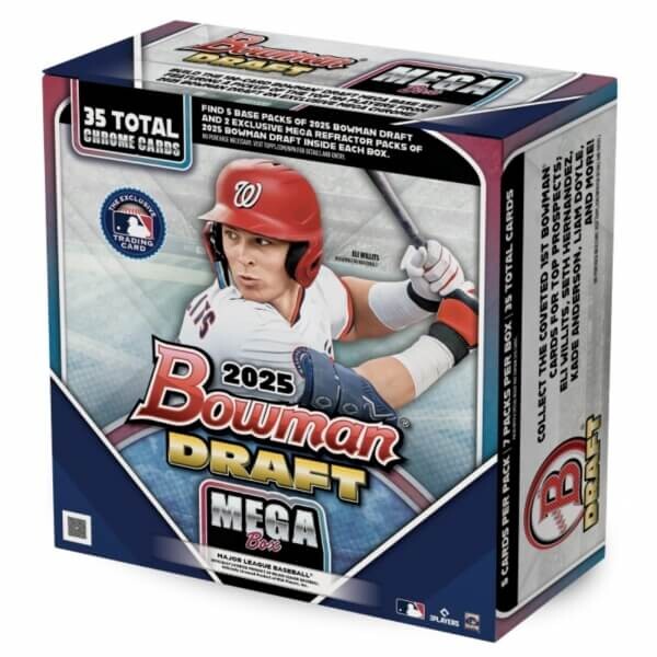 Topps 2025 Topps Bowman Draft Baseball Mega Box