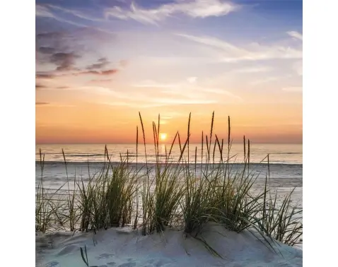 Obraz na stenu Západ slnka pri mori, 35x35 cm%