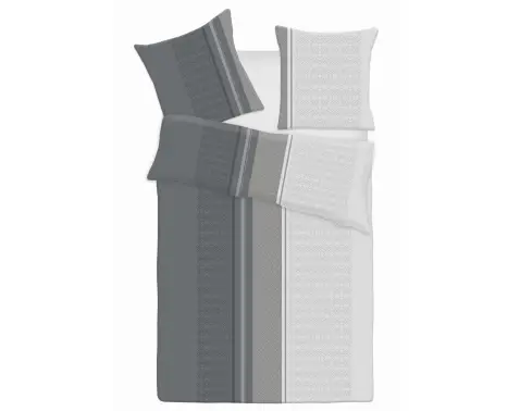 Obliečky Matilde, šedo-biele%