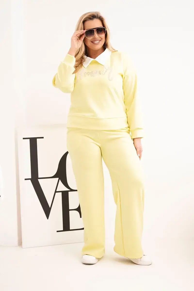 Kesi dámska súprava maslová Plus Size