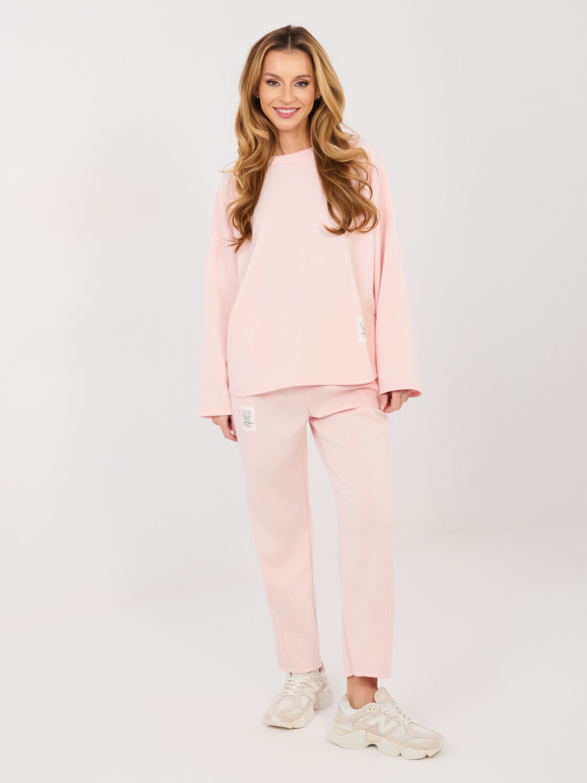 Svetloružová tepláková súprava