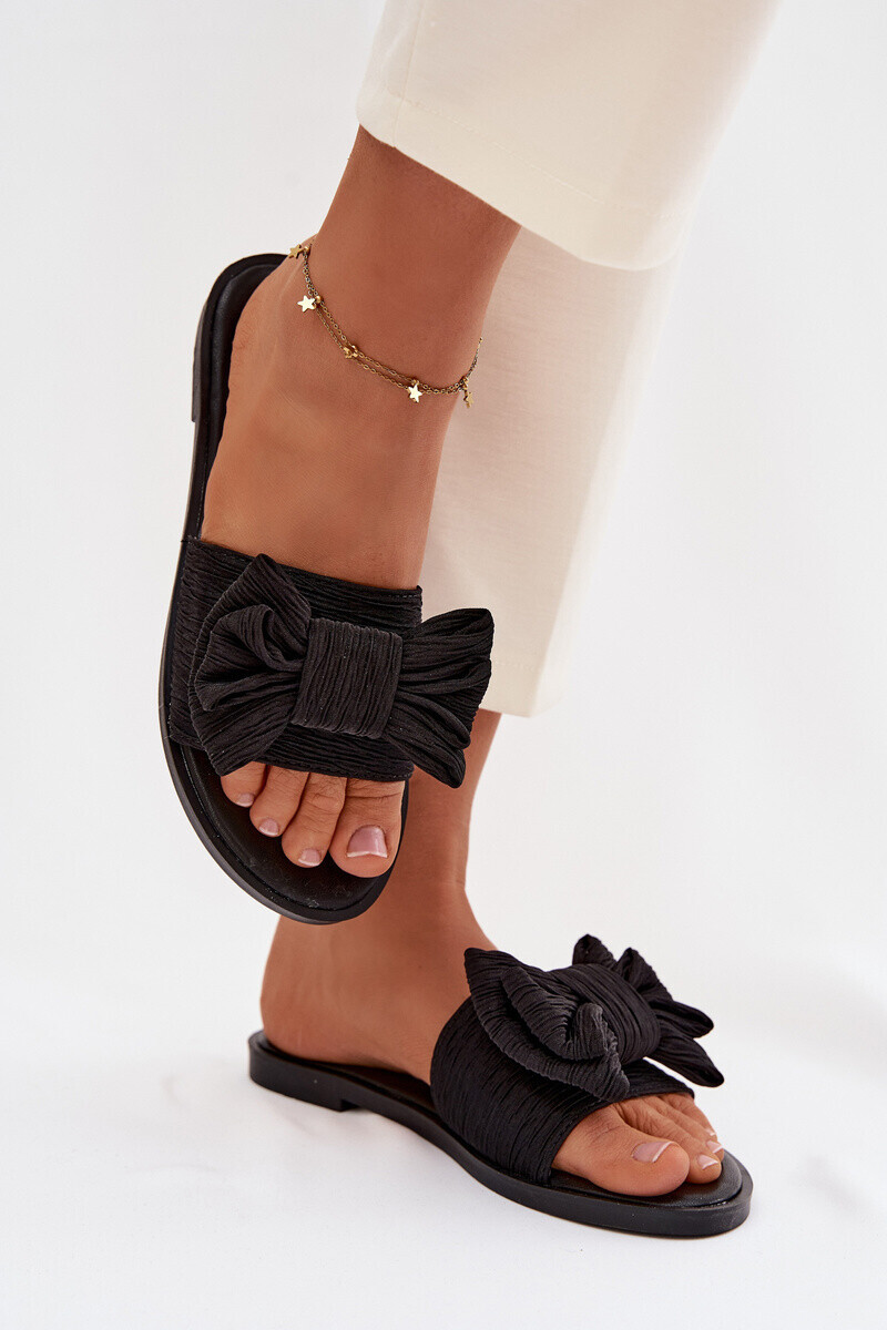 Dámske šľapky s mašľou Amivelle