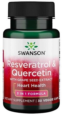 Swanson resveratrol & quercetin 30 kapsúl