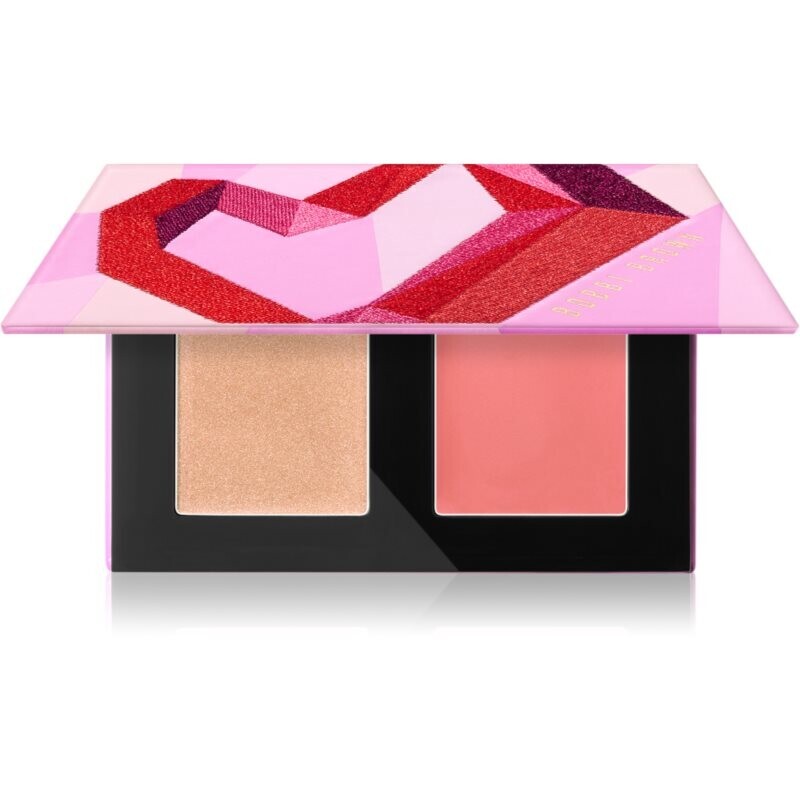 Bobbi Brown Threads of Love Cream Glow Highlighter + Pot Rouge paletka rozjasňovačov a líceniek odtieň Peach Duo 4 g