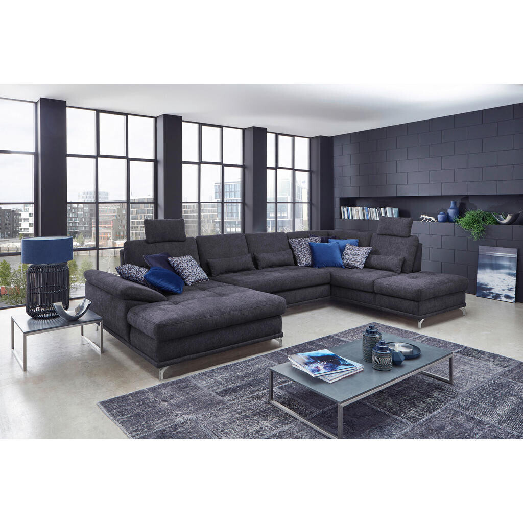 Sit & More SEDACIA SÚPRAVA, textil, tmavomodrá