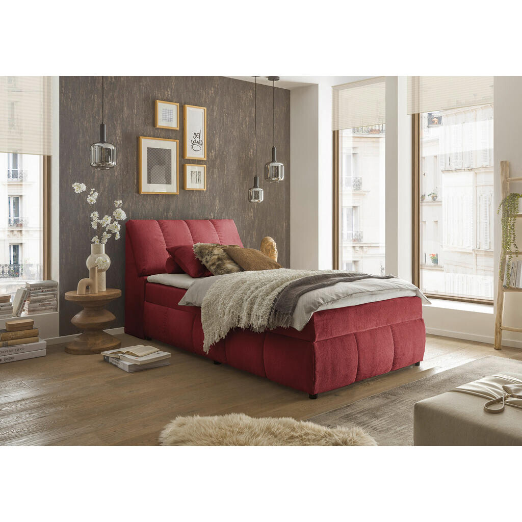 MID.YOU AMERICKÁ POSTEĽ, 120/200 cm, červená