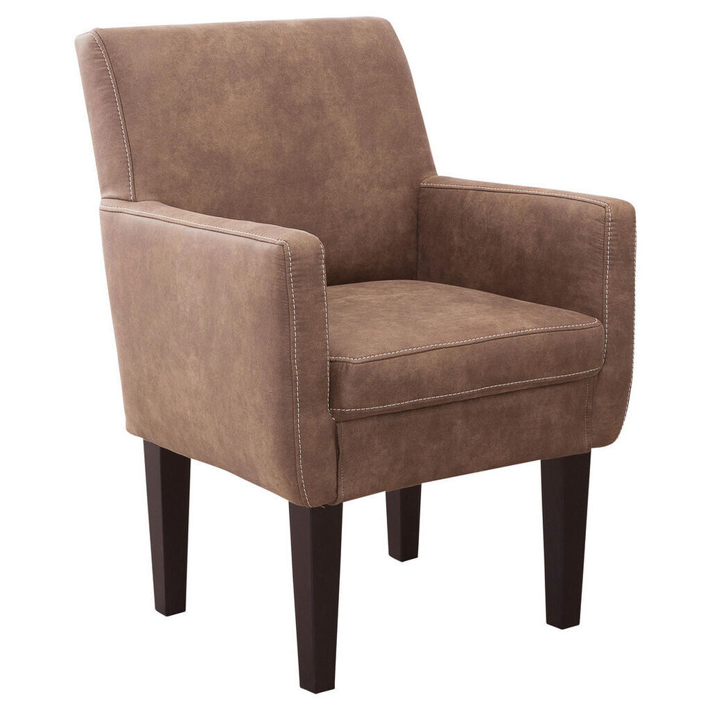 Sit & More KRESLO, textil, hnedá