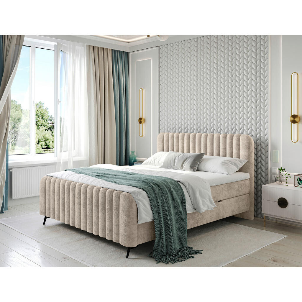 MID.YOU AMERICKÁ POSTEĽ, 200/200 cm, prírodná farba