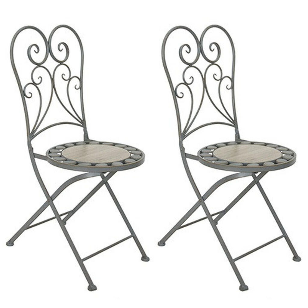 Acamp SADA ZÁHRADNÝCH STOLIČIEK 2ks kov, keramika