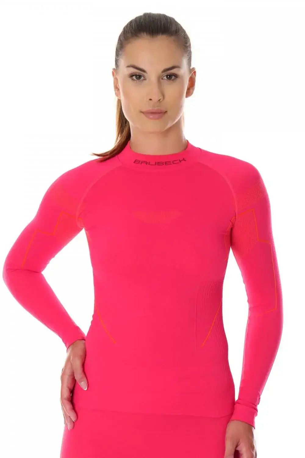 Dámske tričko LS13100 raspberry - BRUBECK malinová S