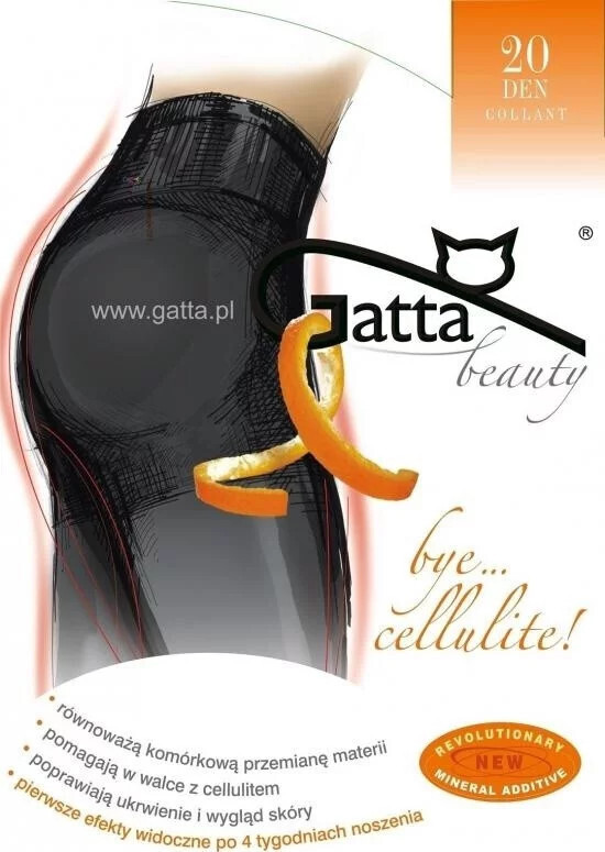 Pančuchy Beauty Bye Cellulite 20 DEN - Gatta 4-L černá