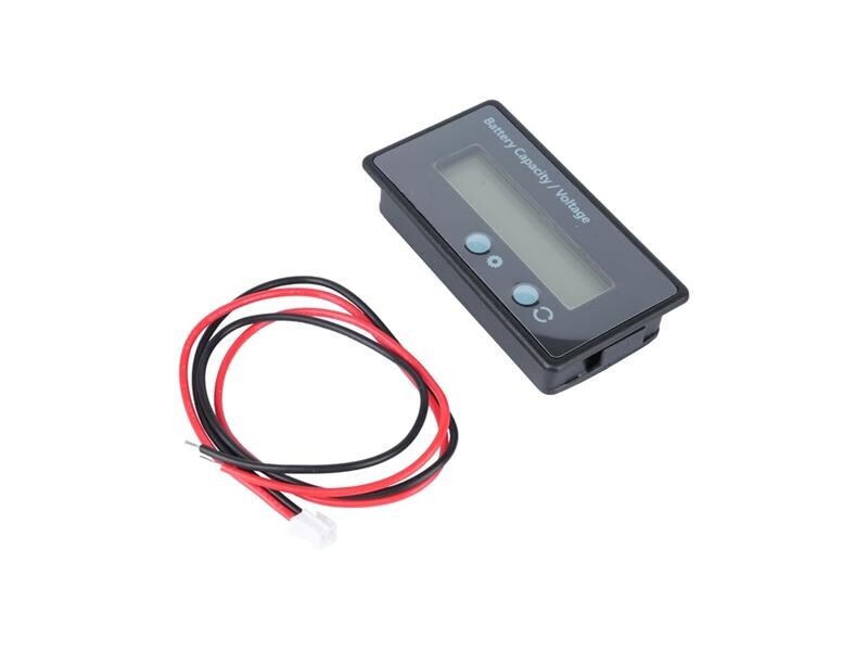 Voltmeter a ukazovateľ kapacity batérie 12–84V Green