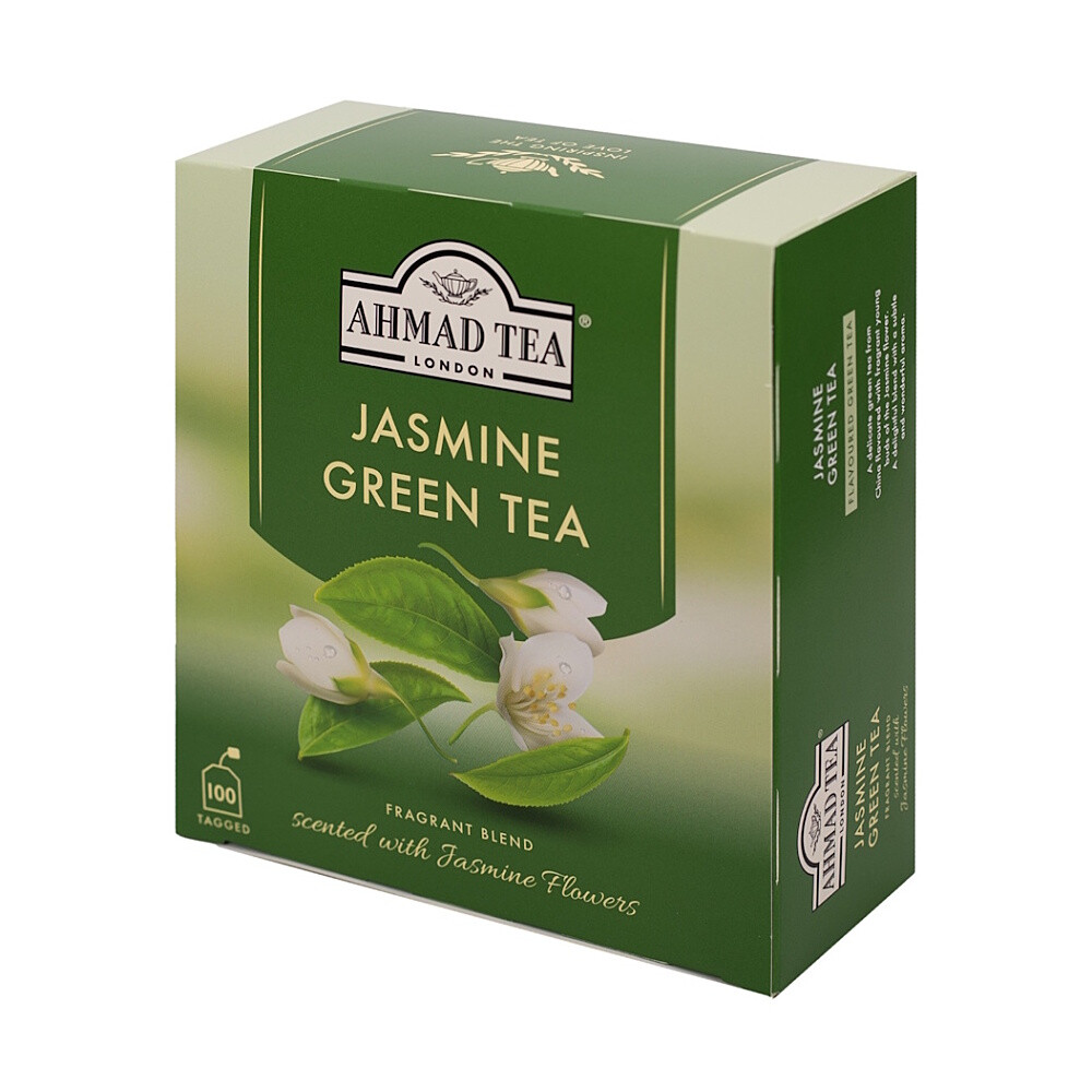 AHMAD TEA Jasmin green tea zelený čaj 100 vrecúšok