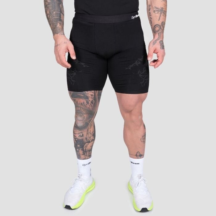 GymBeam Seamless šortky Static Black  L