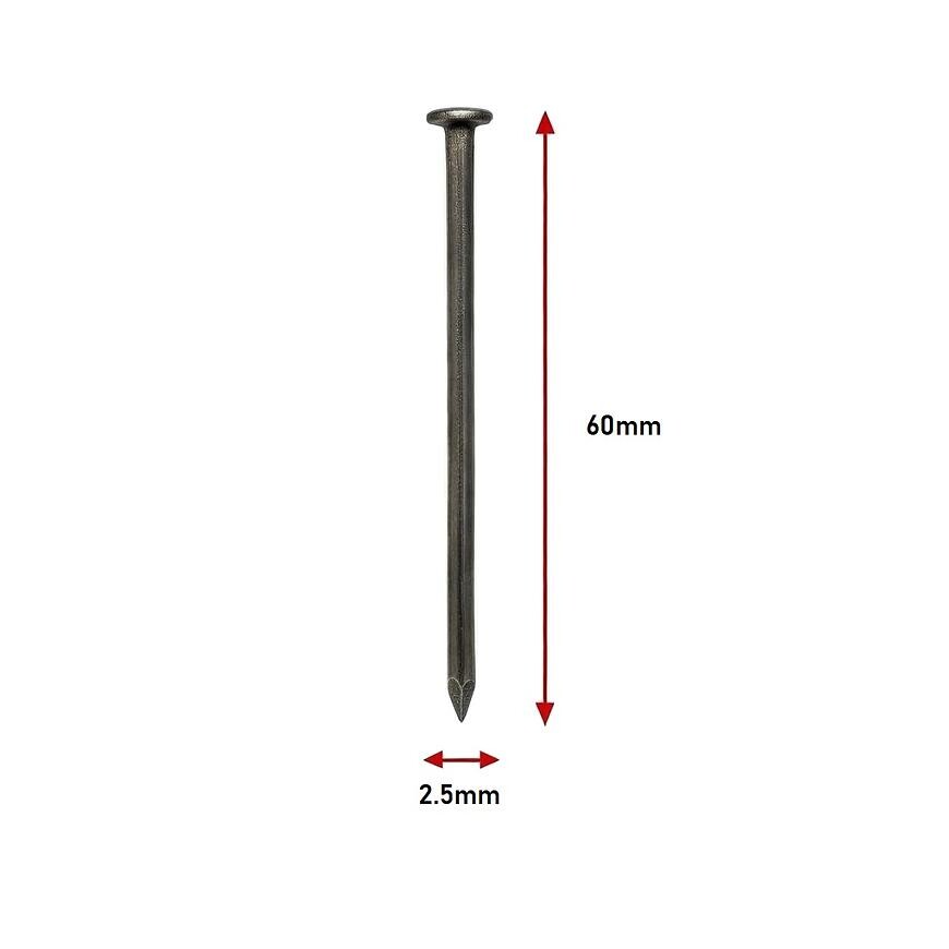 Stavebné Klince 2,5×60 mm