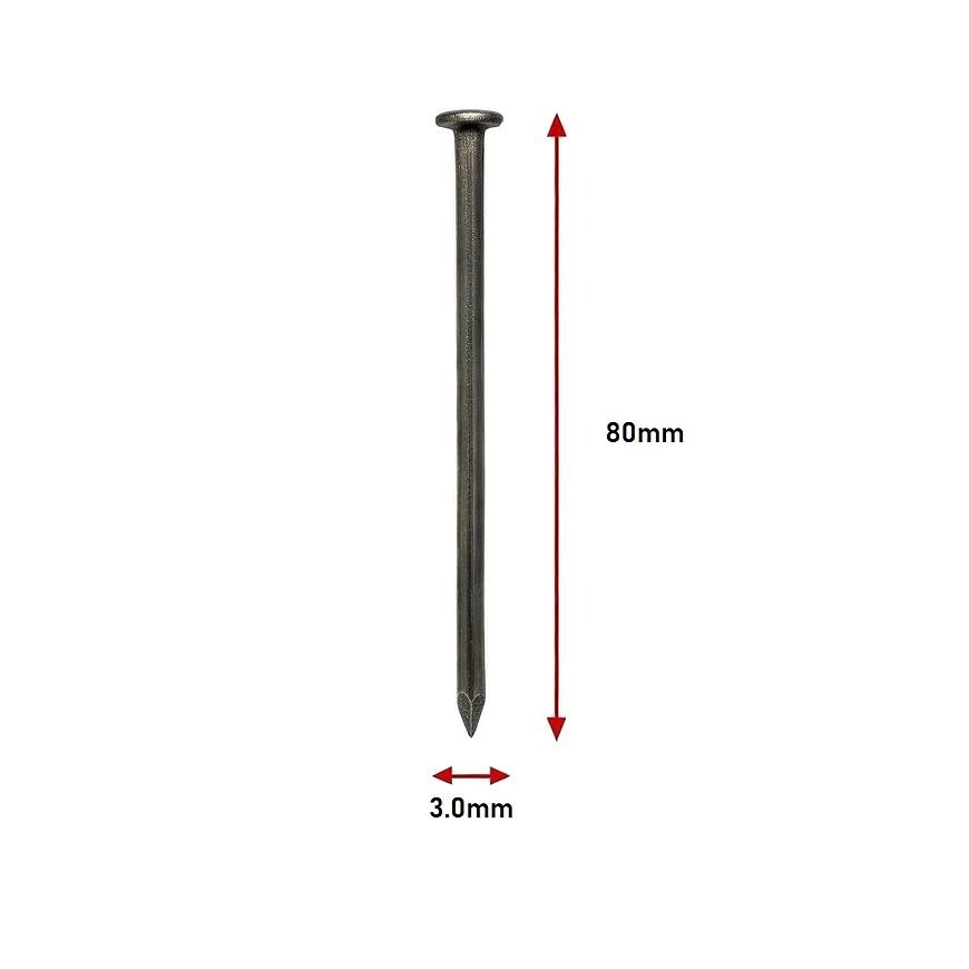 Stavebné Klince 3,0×80 mm