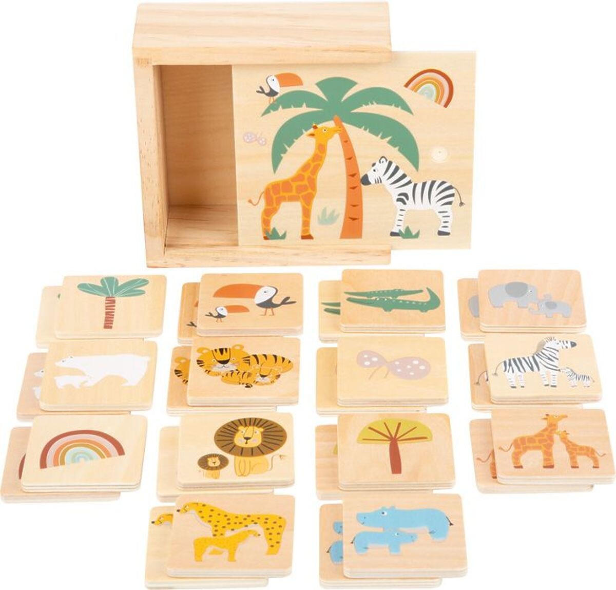 Nájdi pár - pamäťová hra Safari