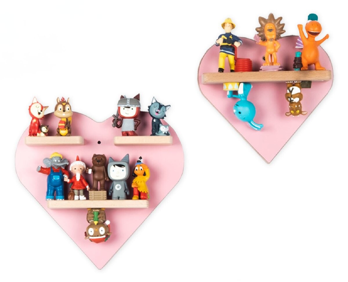 Regál Boarti Tonie - Sada srdiečok, ružová