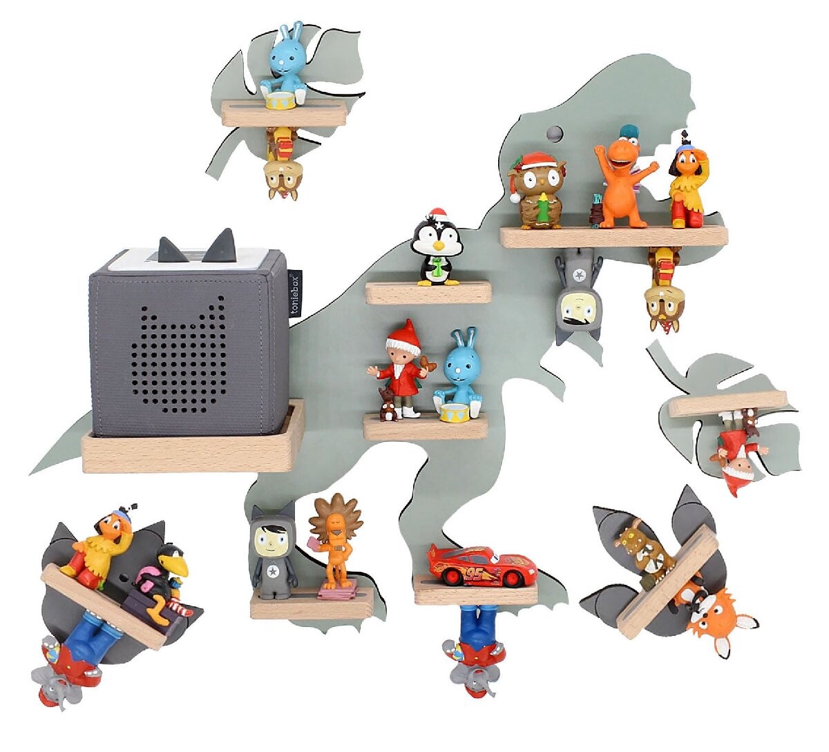 Regál Boarti Tonie - dinosaurí set, zelený